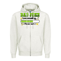 Oatmeal Heather dad joke loading please wait Zipper Hoodie - HRA Design Shop