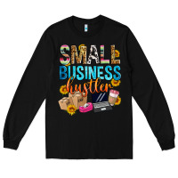 Black small business hustler Long Sleeve Tee - Zillion Design Studio