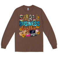 Chestnut small business hustler Long Sleeve Tee - Zillion Design Studio