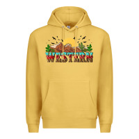 Antique Gold western Premium Hoodie - NancyCooperArtShop