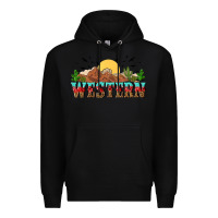Black western Premium Hoodie - NancyCooperArtShop