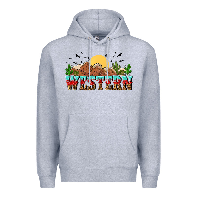 Western Premium Hoodie by NancyCooperArtShop | Teevron