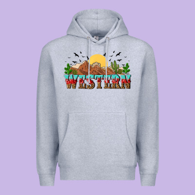 Western Premium Hoodie Designed By Nancycooperartshop