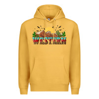 Mustard western Premium Hoodie - NancyCooperArtShop