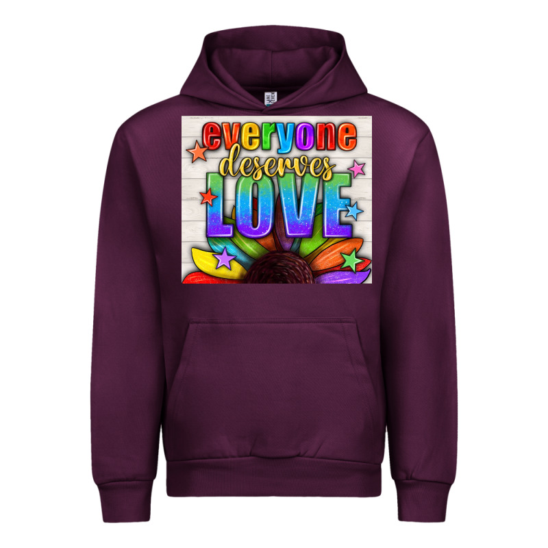 Everyone Deserves Love Pride Lgbtq+ Tumbler Urban Hoodie by BundleAndBundleShop | Teevron