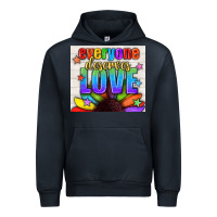 Navy Everyone Deserves Love Pride LGBTQ+ Tumbler Urban Hoodie - BundleAndBundleShop