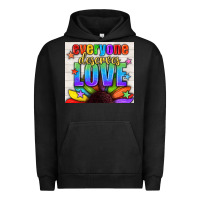 Pigment Black Everyone Deserves Love Pride LGBTQ+ Tumbler Urban Hoodie - BundleAndBundleShop
