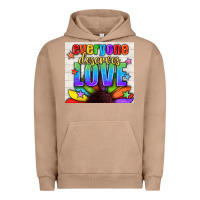 Pigment Burro Everyone Deserves Love Pride LGBTQ+ Tumbler Urban Hoodie - BundleAndBundleShop
