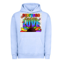 Pigment Grape Ice Everyone Deserves Love Pride LGBTQ+ Tumbler Urban Hoodie - BundleAndBundleShop