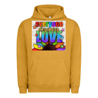 Pigment Peanut Butter Everyone Deserves Love Pride LGBTQ+ Tumbler Urban Hoodie - BundleAndBundleShop