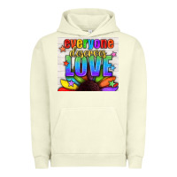 Pigment Pistachio Everyone Deserves Love Pride LGBTQ+ Tumbler Urban Hoodie - BundleAndBundleShop