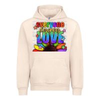 Sandshell Everyone Deserves Love Pride LGBTQ+ Tumbler Urban Hoodie - BundleAndBundleShop