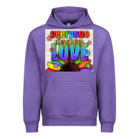 Tulip Everyone Deserves Love Pride LGBTQ+ Tumbler Urban Hoodie - BundleAndBundleShop