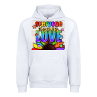 White Everyone Deserves Love Pride LGBTQ+ Tumbler Urban Hoodie - BundleAndBundleShop