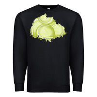 Black tennis patch Premium Sweatshirt - AdoDesignShop