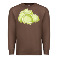 Chestnut tennis patch Premium Sweatshirt - AdoDesignShop