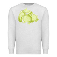 Oatmeal Heather tennis patch Premium Sweatshirt - AdoDesignShop