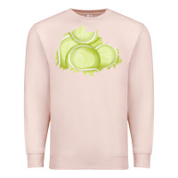 Pale Pink tennis patch Premium Sweatshirt - AdoDesignShop