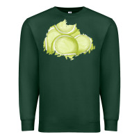 Sports Green tennis patch Premium Sweatshirt - AdoDesignShop