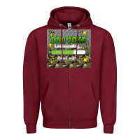 Burgundy dad joke loading please wait Zipper Hoodie - HRA Design Shop