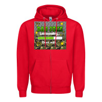 Red dad joke loading please wait Zipper Hoodie - HRA Design Shop