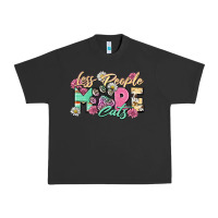 Pigment Black less people more cats Urban Heavy Tee - Zillion Design Studio