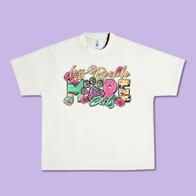 Urban Heavy Tee less people more cats