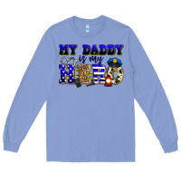Colony Blue my daddy is my hero police Long Sleeve Tee - Zillion Design Studio
