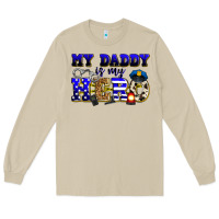 Mushroom my daddy is my hero police Long Sleeve Tee - Zillion Design Studio