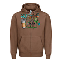 Chestnut nursing İn my heart Zipper Hoodie - CowhideDigitalArt