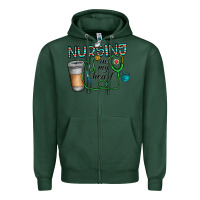 Sports Green nursing İn my heart Zipper Hoodie - CowhideDigitalArt