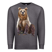 Charcoal Heather bear Premium Sweatshirt - Artiststas
