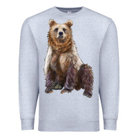 Heather Grey bear Premium Sweatshirt - Artiststas