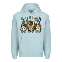 Blue Mist western gnomies Premium Hoodie - NancyCooperArtShop