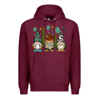 Burgundy western gnomies Premium Hoodie - NancyCooperArtShop