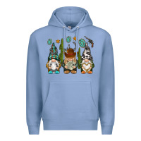 Colony Blue western gnomies Premium Hoodie - NancyCooperArtShop