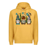 Mustard western gnomies Premium Hoodie - NancyCooperArtShop
