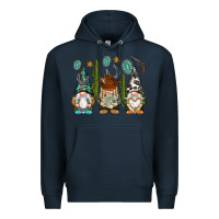 Navy western gnomies Premium Hoodie - NancyCooperArtShop