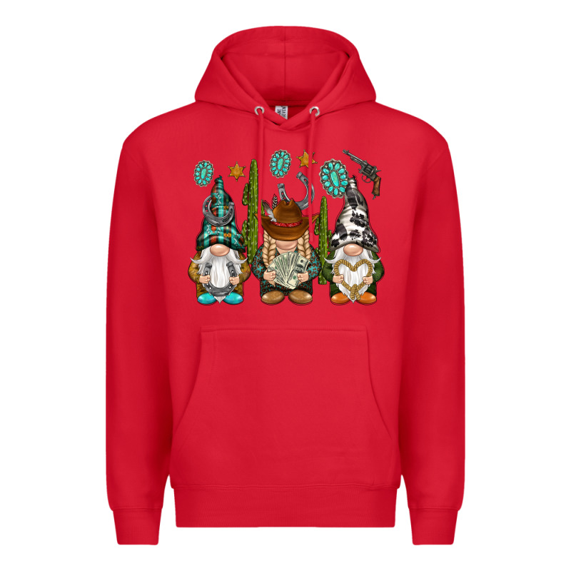 Western Gnomies Premium Hoodie by NancyCooperArtShop | Teevron