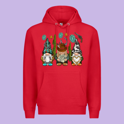 Western Gnomies Premium Hoodie Designed By Nancycooperartshop
