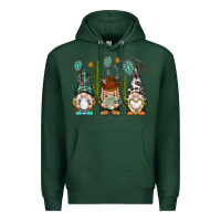 Sports Green western gnomies Premium Hoodie - NancyCooperArtShop
