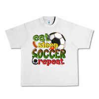 Lunar Rock eat sleep soccer repeat Urban Heavy Tee - texasbilliewilder