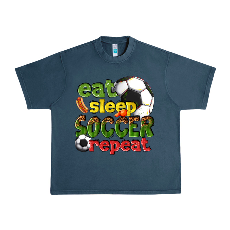 Eat Sleep Soccer Repeat Urban Heavy Tee by texasbilliewilder | Teevron