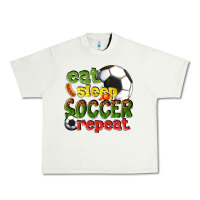 Pistachio eat sleep soccer repeat Urban Heavy Tee - texasbilliewilder