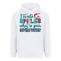 White i create smile what is your superpower Heavyweight Hoodie - AdoDesignShop