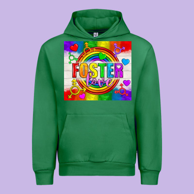 Foster Love Lgbtq+ Tumbler Urban Hoodie Designed By Bundleandbundleshop