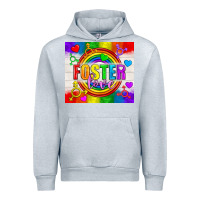 Heather Grey Foster Love LGBTQ+ Tumbler Urban Hoodie - BundleAndBundleShop