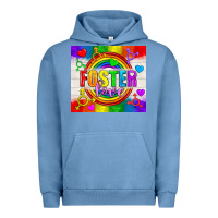 Pigment Pebble Blue Foster Love LGBTQ+ Tumbler Urban Hoodie - BundleAndBundleShop
