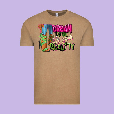Vintage Tee Dream until it's your reality heels black fashion
