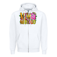 White viva mexico long live mexico Zipper Hoodie - FaDigitalArtStudio